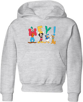 Disney Mickey Mouse Hey! kinder hoodie - Grijs - 110/116 (5-6 jaar) - Grijs - S