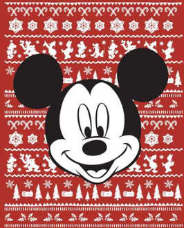 Disney Mickey Mouse Kersttrui - Rood - L