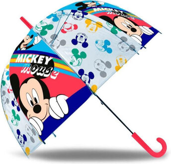 Disney Mickey Mouse kinderparaplu - blauw/roze - D61 cm