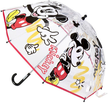 Disney Mickey Mouse kinderparaplu - transparant - D71 cm