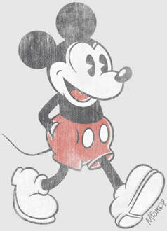 Disney Mickey Mouse Lopend Dames T-shirt - Grijs - 3XL