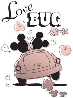 Disney Mickey Mouse Love Bug Dames T-shirt - Wit - M
