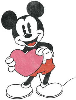 Disney Mickey Mouse met Hart Trui - Wit - L