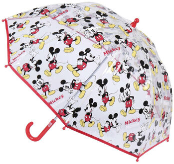 Disney Mickey Mouse paraplu - voor kinderen - gekleurd - D71 cm - Paraplu's Multikleur