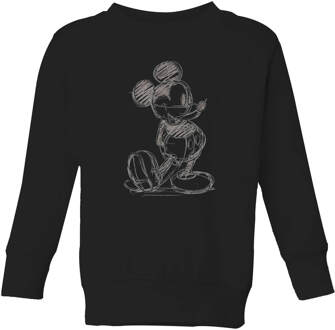 Disney Mickey Mouse Sketch Kids' Sweatshirt - Black - 98/104 (3-4 jaar) - Zwart - XS