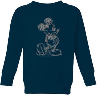 Disney Mickey Mouse Sketch Kids' Sweatshirt - Navy - 110/116 (5-6 jaar) - Navy blauw
