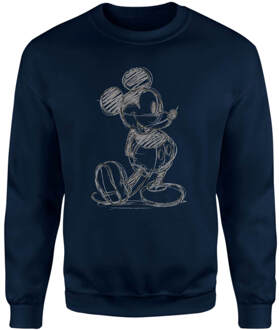 Disney Mickey Mouse Sketch Sweatshirt - Navy - L - Navy blauw