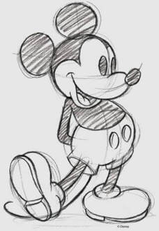 Disney Mickey Mouse Sketch Women's T-Shirt - Grey - 3XL - Grey
