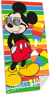 Disney Mickey Mouse strand/badlaken - 70 x 140 cm - katoen - voor kinderen