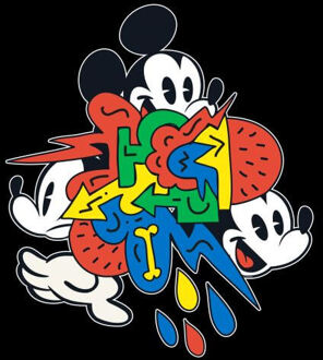 Disney Mickey Mouse Vintage Arrows dames t-shirt - Zwart - 3XL - Zwart
