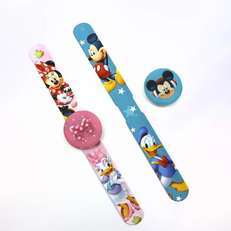 Disney Mickey silicone led children's cartoon clapping electronic watch cute children's Watch kids watches children girls gifts