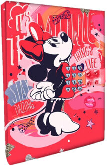 Disney Minnie Mouse Dagboek Met Geheime Code - Dagboeken Multikleur