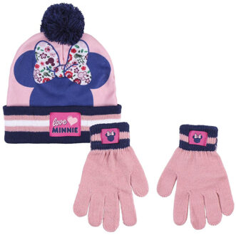 Disney Minnie Mouse Disney winter set voor kinderen met muts en handschoenen