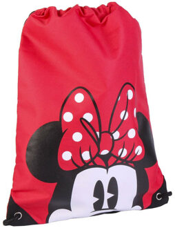 Disney Minnie Mouse gymtas/rugzak/rugtas voor kinderen - rood - polyester - 29 x 40 cm
