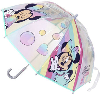 Disney Minnie Mouse kinderparaplu - transparant - D71 cm