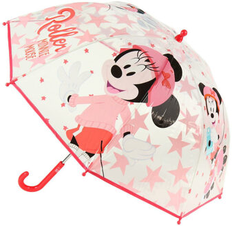 Disney Minnie Mouse paraplu - roze - D71 cm - voor kinderen - Paraplu's