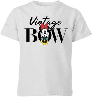 Disney Minnie Mouse Vintage Bow kinder t-shirt - Grijs - 134/140 (9-10 jaar) - L