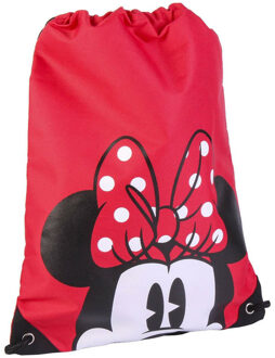 Disney Minnie MouseA gymtas/rugzak/rugtas voor kinderen - rood - polyester - 29 x 40 cm - Gymtasje - zwemtasje