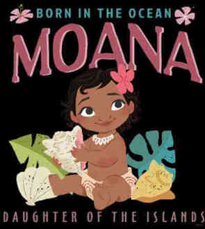 Disney Moana Born In The Ocean T-shirt - Zwart - 3XL - Zwart