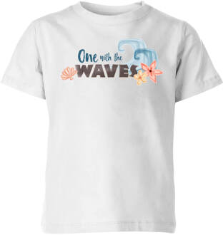 Disney Moana One With The Waves Kinder T-shirt - Wit - 98/104 (3-4 jaar) - Wit - XS