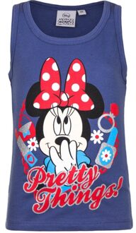 Disney Mouwloos Minnie Mouse t-shirt blauw 116