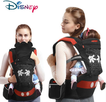 Disney Multifunctional Front Stool Baby Carrier Strap Ergonomic Baby Carrier Backpack Mickey Breathable Detachable Kangaroo Baby