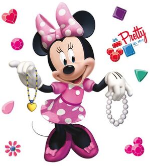 Disney Muursticker Minnie Mouse Roze - 30 X 30 Cm - 600215