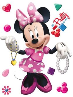 Disney Muursticker Minnie Mouse Roze - 65 X 85 Cm - 600185