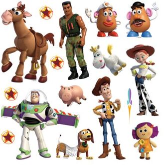 Disney Muursticker Toy Story Beige, Groen En Geel - 30 X 30 Cm - 600235