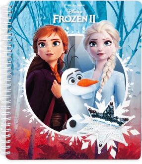 Disney Notitieboek A5 Frozen Ii Rood/blauw