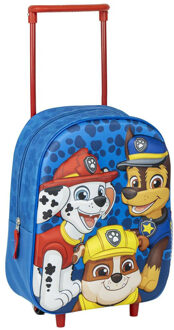 Disney Paw Patrol rugzak voor kinderen - blauw - 25 x 10 x 31 cm - rugzak met ingebouwde trolley - Rugzak - kind