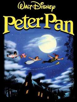 Disney Peter Pan Cover Hoodie - Black - L Zwart
