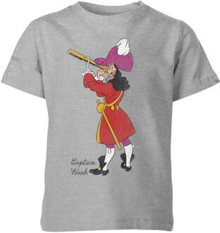 Disney Peter Pan Kapitein Haak Kinder T-Shirt - Grijs - 110/116 (5-6 jaar) - S