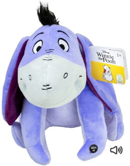 Disney pluche knuffel Iejoor uit Winnie de Pooh - stof - 30 cm - Bekende cartoon figuren - Knuffeldier Multikleur