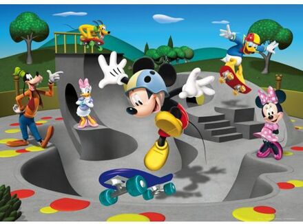 Disney Poster Mickey Mouse Grijs, Groen En Blauw - 160 X 110 Cm - 600658