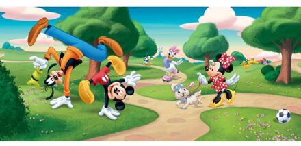 Disney Poster Mickey Mouse Groen, Blauw En Rood - 202 X 90 Cm - 600871
