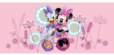 Disney Poster Minnie Mouse & Katrien Duck Roze - 202 X 90 Cm - 600909