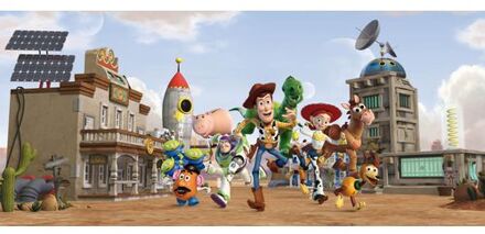 Disney Poster Toy Story Beige, Blauw En Groen - 202 X 90 Cm - 600874