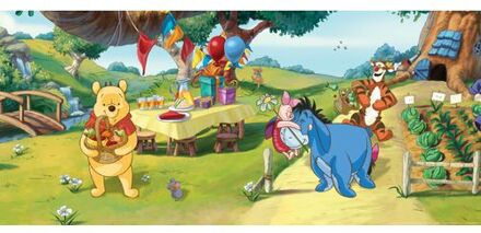 Disney Poster Winnie De Poeh Groen, Blauw En Geel - 202 X 90 Cm - 600864