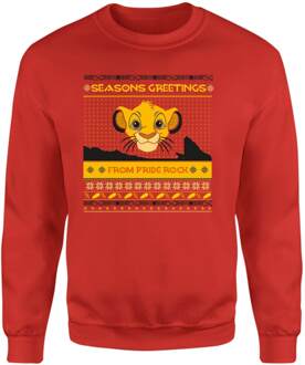 Disney Pride Rock Christmas Jumper - Red - XS Rood