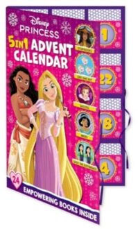 Disney Princess: 5-In-1 Advent Calendar - Countdown To Christmas With Stories, - Walt Disney
