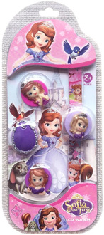 Disney Princess Fold Children's Electronic Watch Four Dolls Change Their Heads To Cover Cartoon Toy Children's Watch Girl Watch