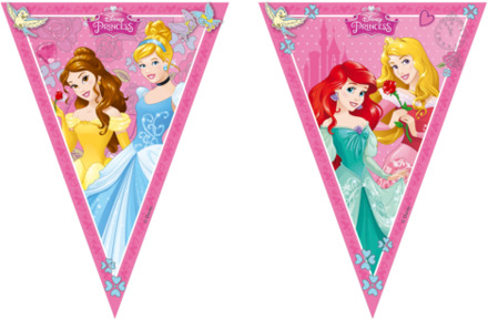 Disney Princess slingers vlaggetjes 2,3 m - Vlaggenlijnen Multikleur
