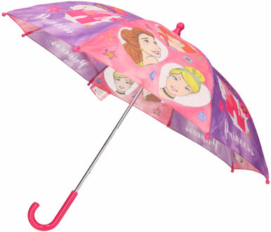 Disney Roze kinder paraplu van Disney prinsessen 65 cm - Paraplu's