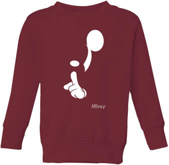 Disney Shush Kids' Sweatshirt - Burgundy - 122/128 (7-8 jaar) - Burgundy - M