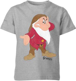 Disney Sneeuwwitje Grumpie Kinder T-Shirt - Grijs - 122/128 (7-8 jaar) - M