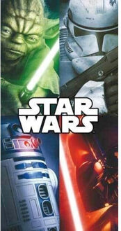 Disney Star Wars group with R2-D2 badlaken 70 x 140 cm