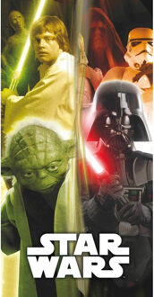 Disney Star Wars group with Yoda badlaken 70 x 140 cm