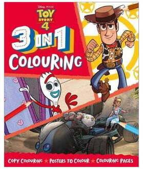 Disney Toy Story 4 - 3-in-1 Kleurboek - 3+ Jaar
