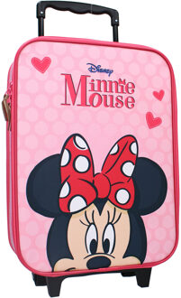 Disney Vadobag Minnie Mouse Star of the Show reiskoffer/trolley - roze - 42 x 32 x 11 cm